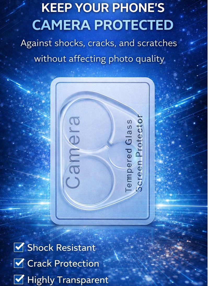 اسكرينة كاميرا شفافة لــ Honor 400 أنيقة – حماية مضمونة لعدساتك بدون خدوش ووضوح عالي